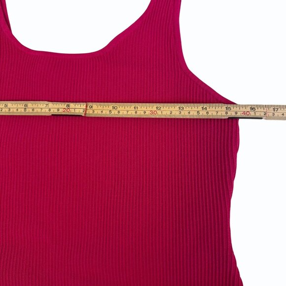 Babaton Aritzia Bodycon Squareneck Tank Dress Womens Size L‎ Pink Legally Blonde - Picture 7 of 11